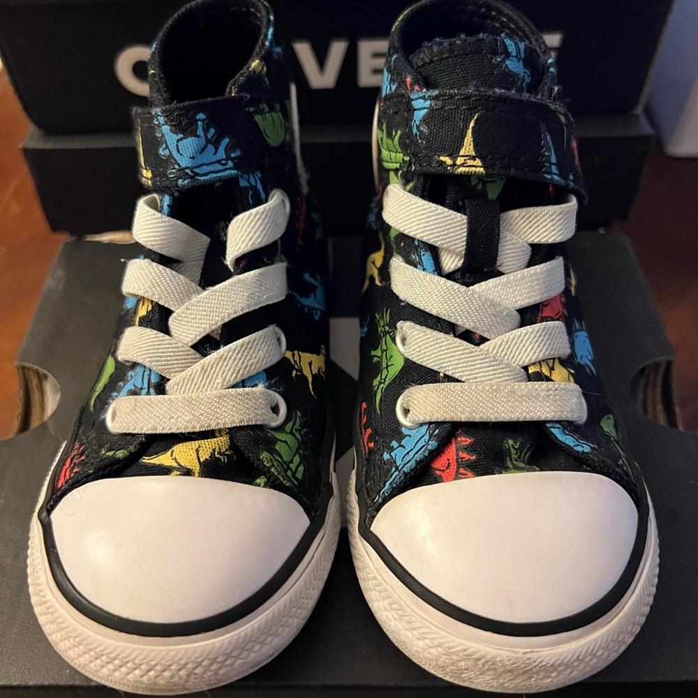 Converse Kids Sneakers with Dinosaur Print